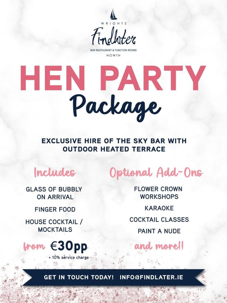 Hen Party Package at Findlater Howth